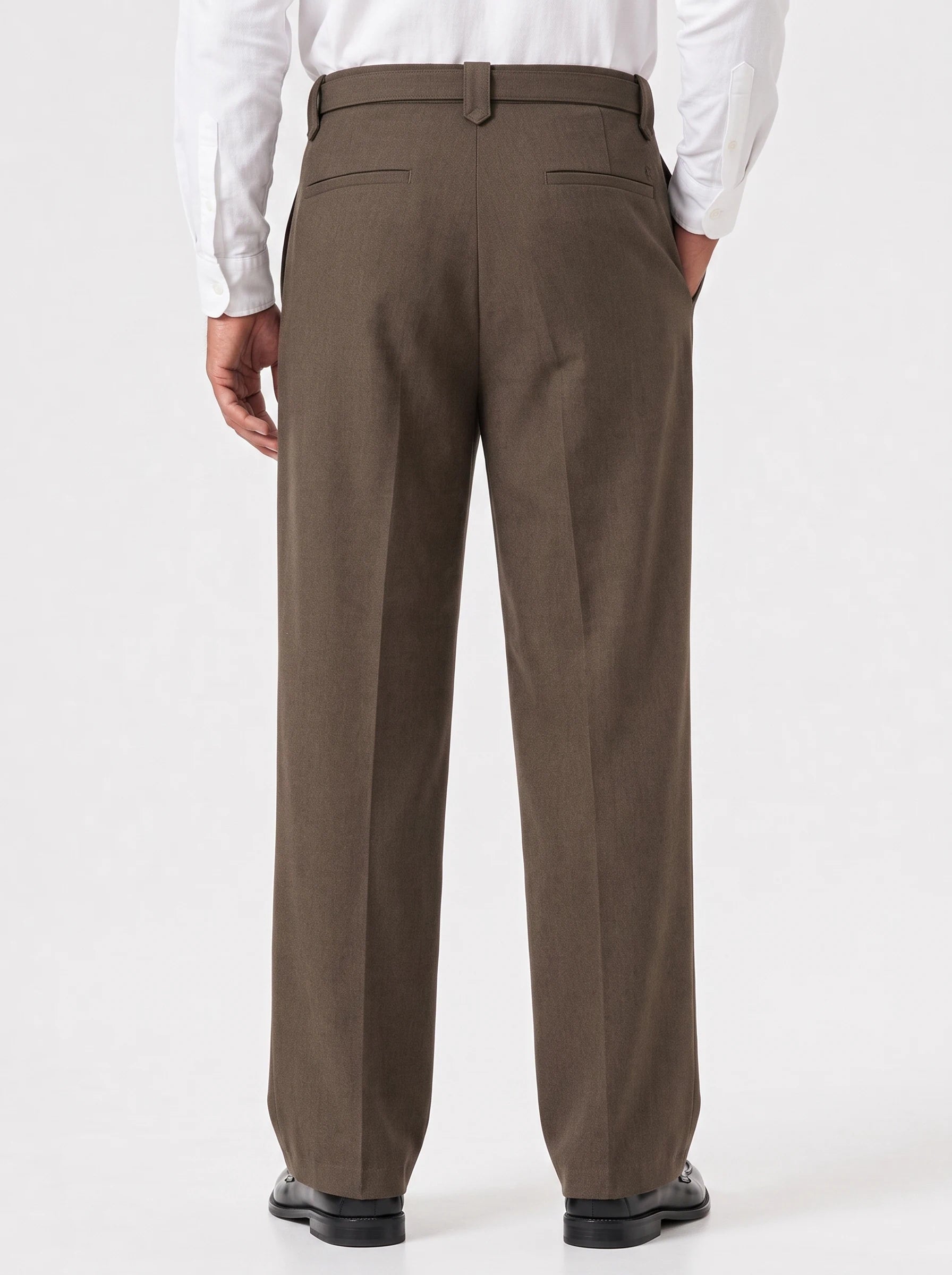 Wide-Leg Trousers, Brown