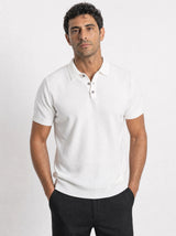 Classic Knit Polo, White view 1