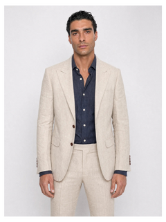 Linen Blazer, Natural