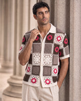 Vernazza Granny-Square Crochet Shirt - White view 2