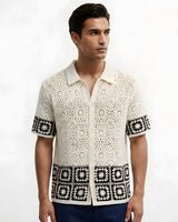 Ostuni Pointelle Crochet Shirt view 2