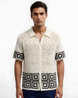 Ostuni Pointelle Crochet Shirt view 1