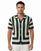 Liguria Open-Knit Stripe Shirt view 1