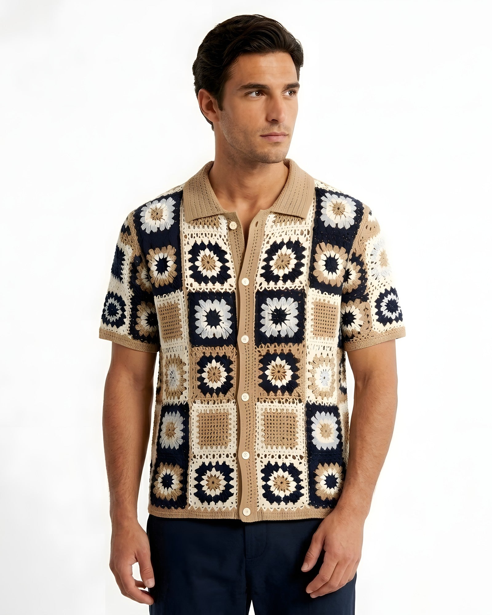 Positano -Square Crochet Shirt