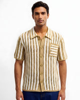 Amalfi Open-Knit Striped Shirt view 1