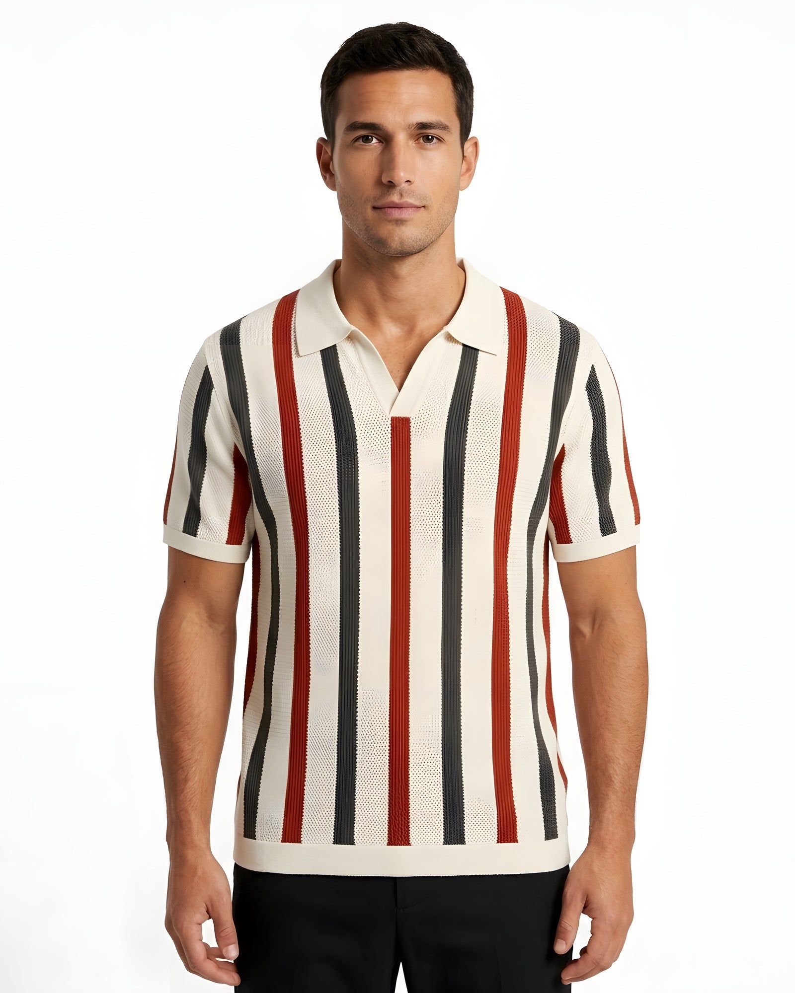 Portofino Striped Knit Polo