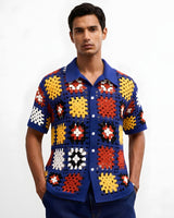 Sorrento Granny-Square Crochet Shirt view 1