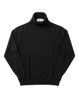 Milano Fine-Gauge Knit Turtleneck - Black view 4