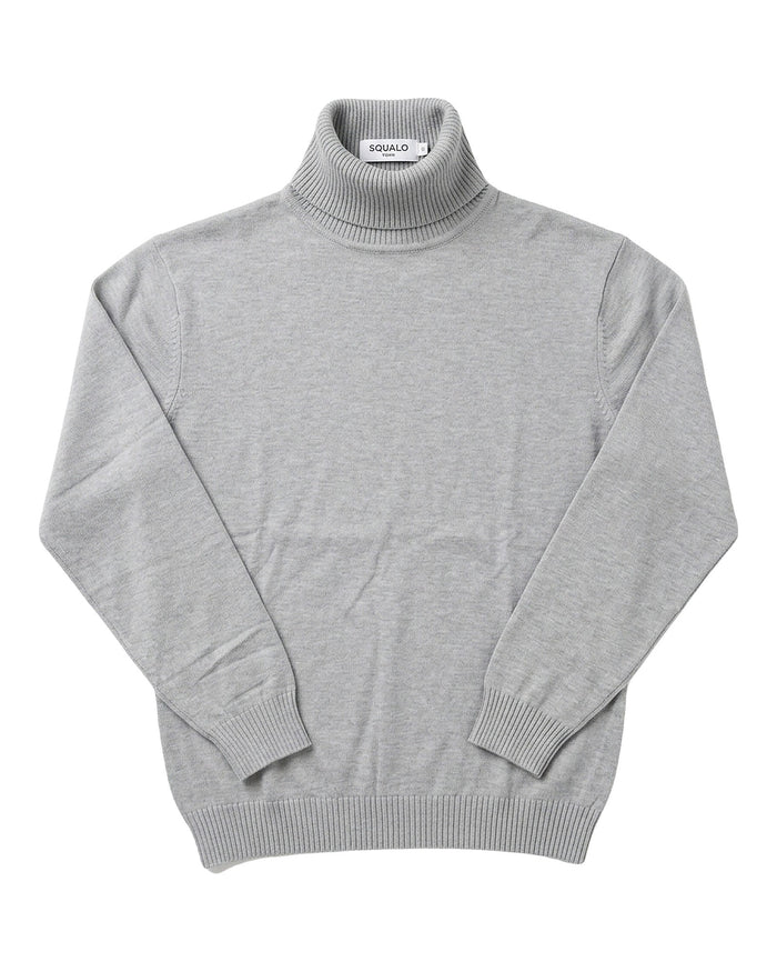 Milano Fine-Gauge Knit Turtleneck - Grey