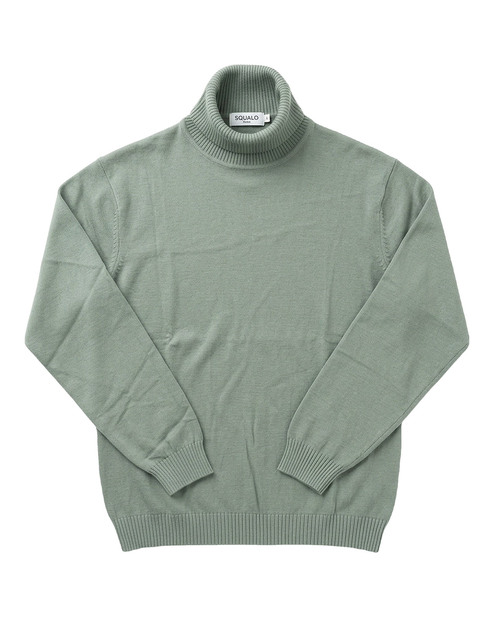 Milano Fine-Gauge Knit Turtleneck - Sage Green