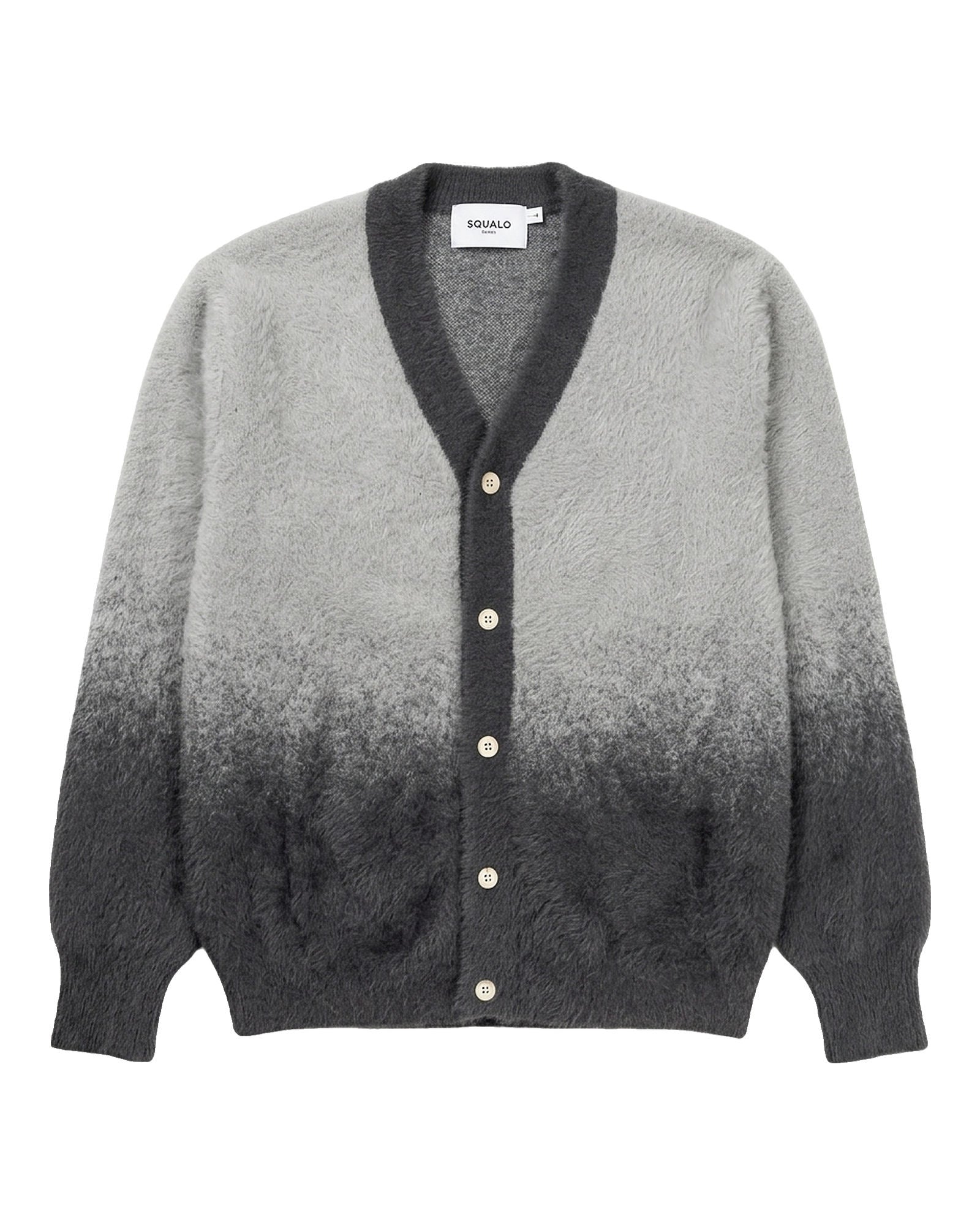 Cortina Brushed Ombre Knit Cardigan - Charcoal