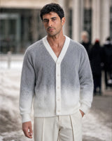 Cortina Brushed Ombre Knit Cardigan - Grey view 2