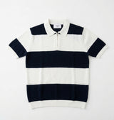Block Stripe Zip Polo view 4