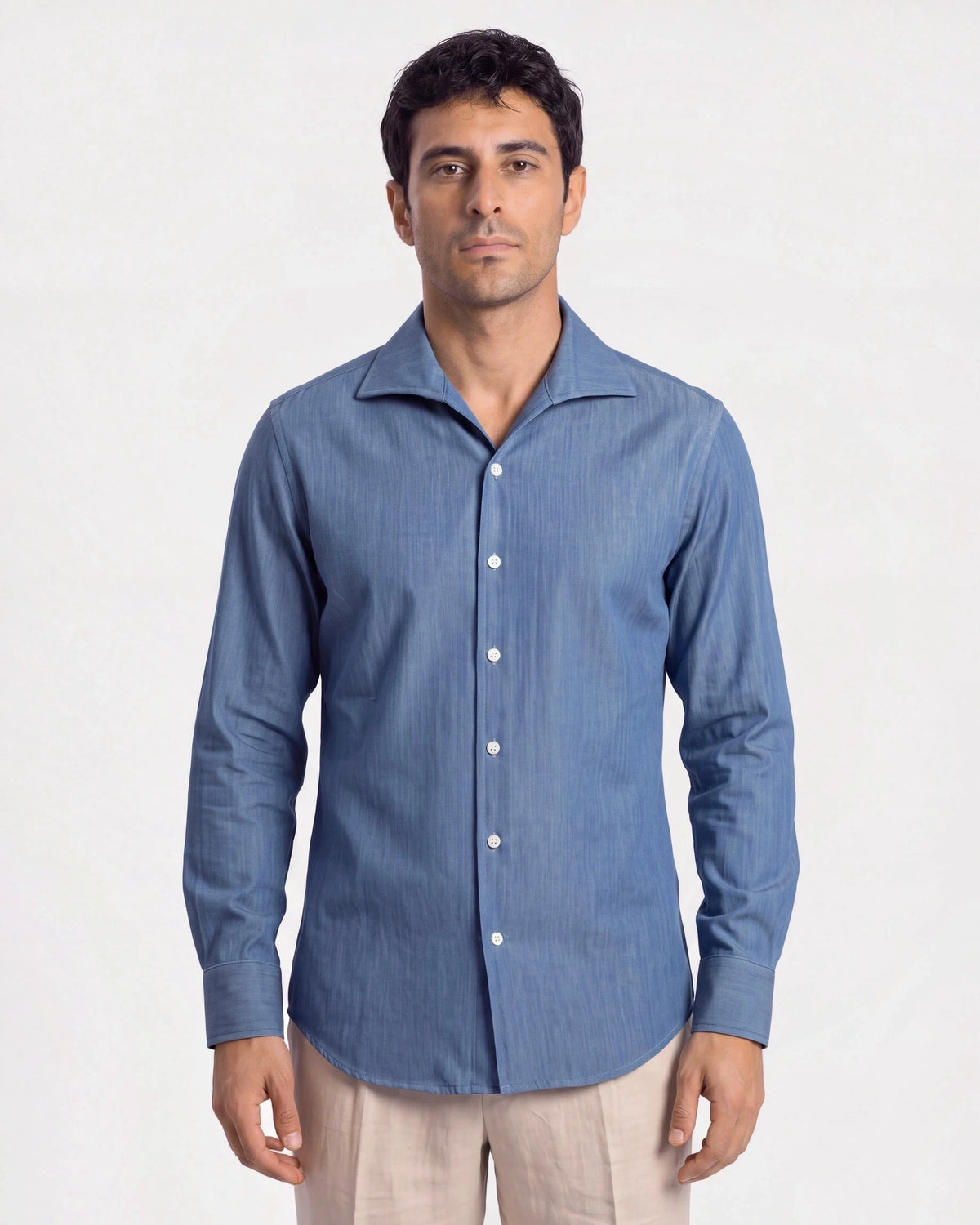Chambray Shirt, Light Blue