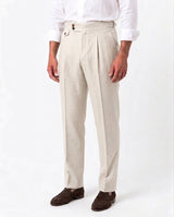 Linen Gurkha Trouser - Sand view 3