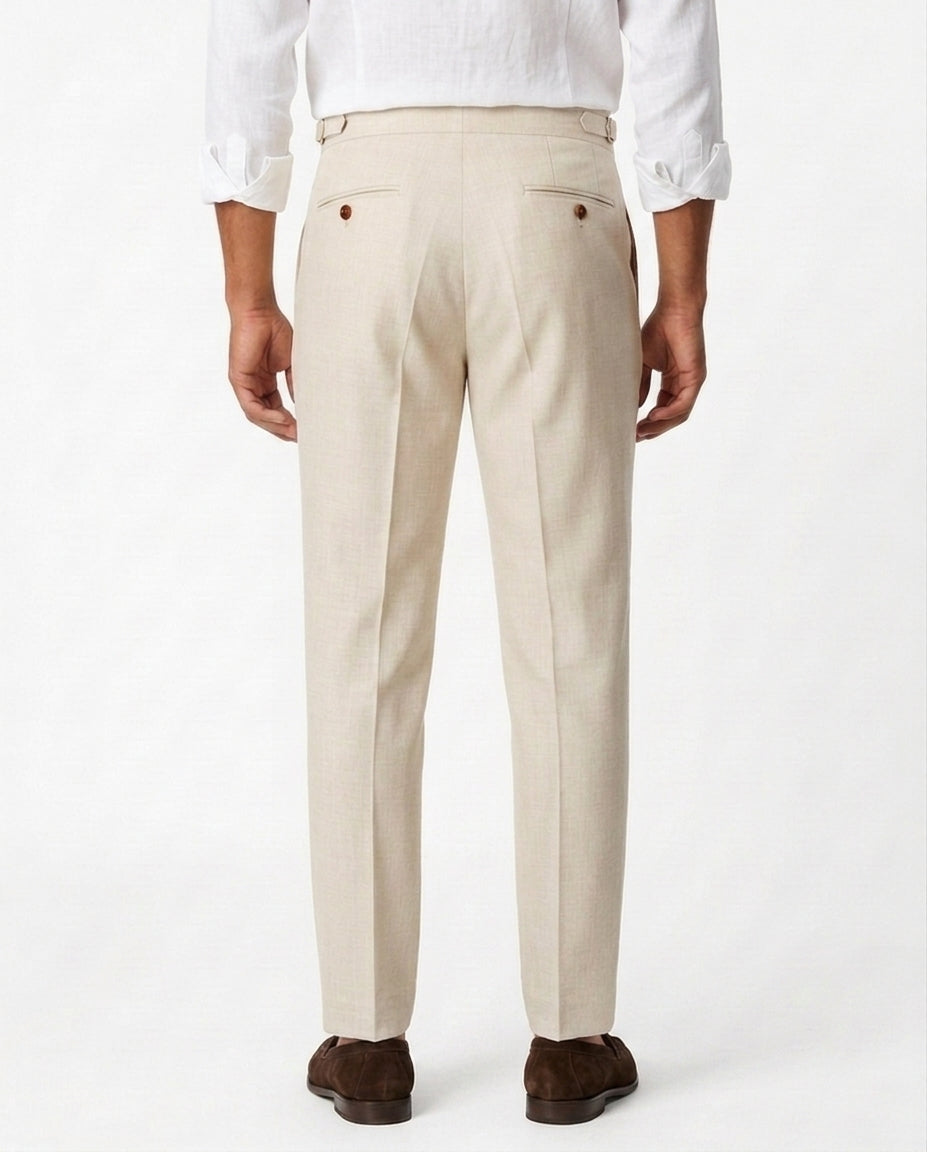 Linen Gurkha Trouser - Sand