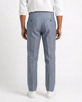 Linen Gurkha Trouser - Blue view 2