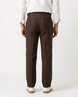 Linen Gurkha Trouser - Brown view 2