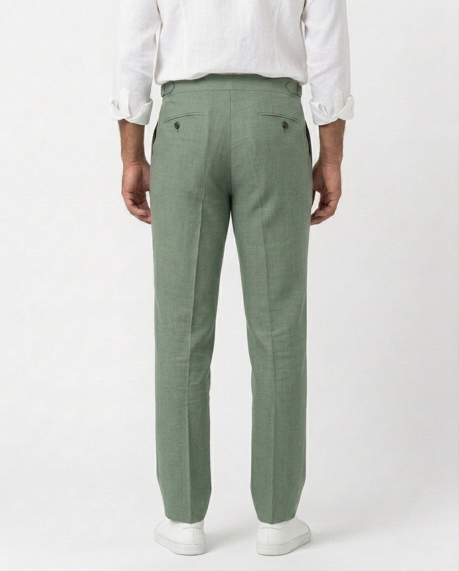 Linen Gurkha Trouser - Sage
