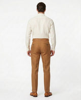 Pleated Linen Trouser - Cognac view 2