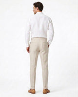 Pleated Linen Trouser - Sand view 2