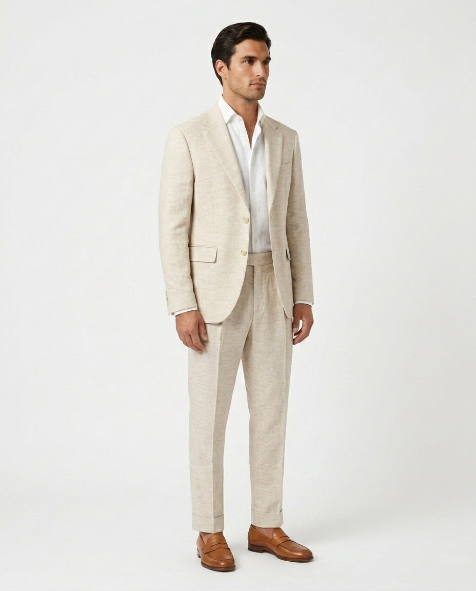 Linen Blazer - Natural