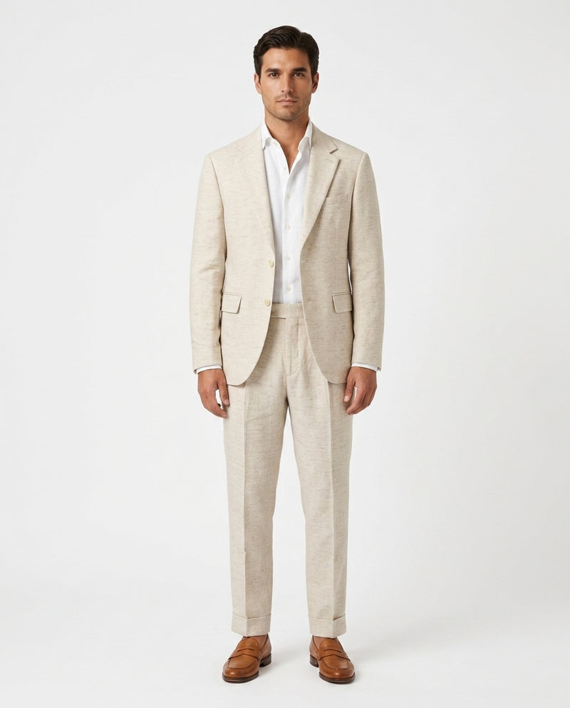 Linen Blazer - Natural