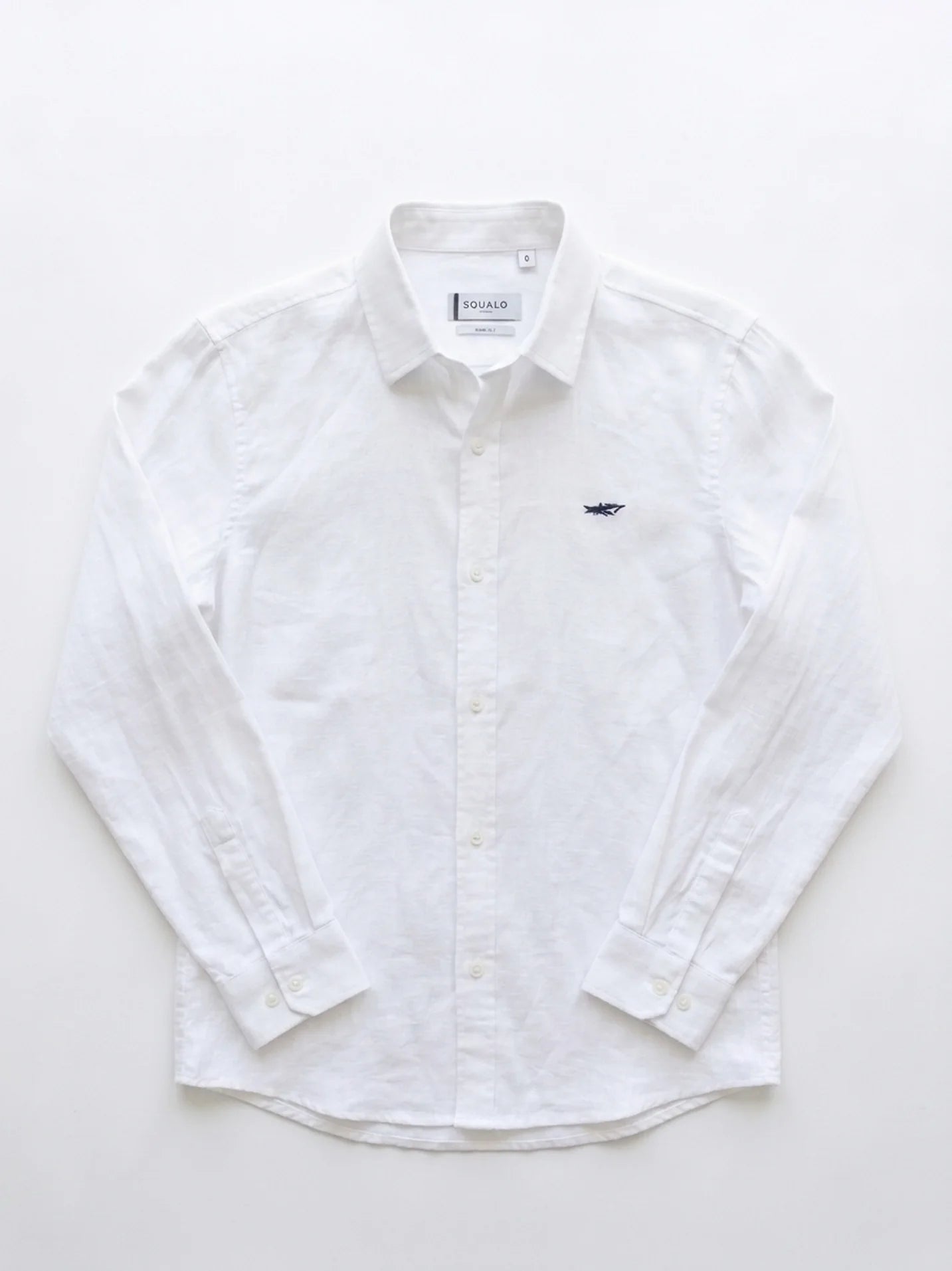 Linen Long Sleeve Shirt - White