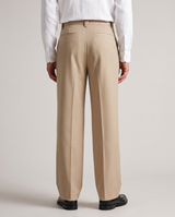 Wide-Leg Trousers, Beige view 3