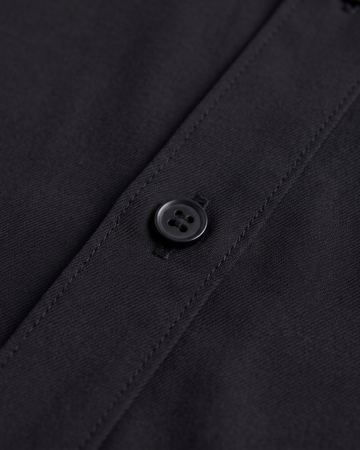Fermo Non-Iron Stretch Long Sleeve Shirt - Black