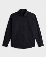 Fermo Non-Iron Stretch Long Sleeve Shirt - Black view 4