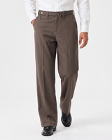 Wide-Leg Trousers, Brown view 3