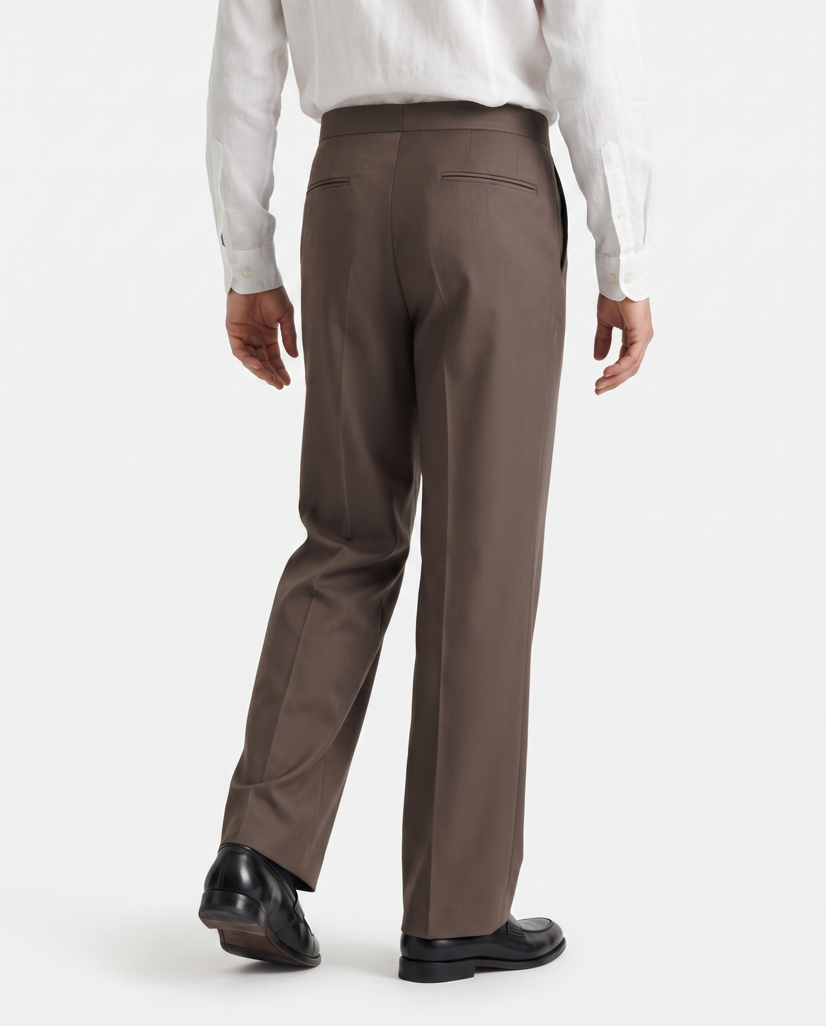 Wide-Leg Trousers, Brown