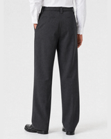 Wide-Leg Trousers, Black view 3