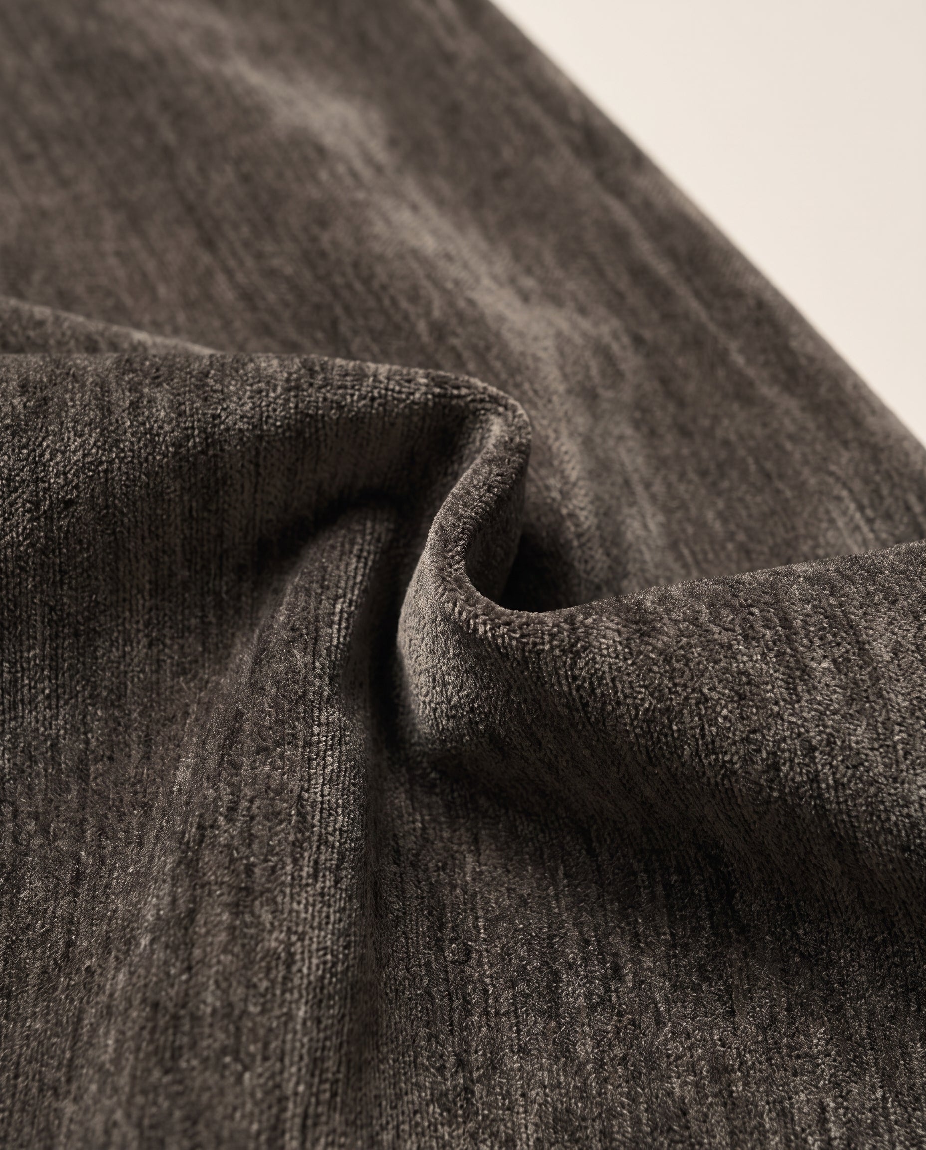 Venezia Pleated Velvet Gurkha Trouser - Charcoal