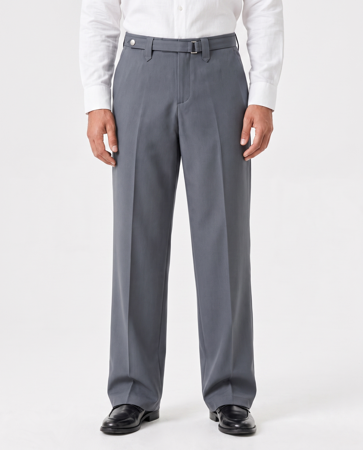 Wide-Leg Trousers, Grey