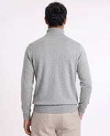 Milano Fine-Gauge Knit Turtleneck - Grey view 3