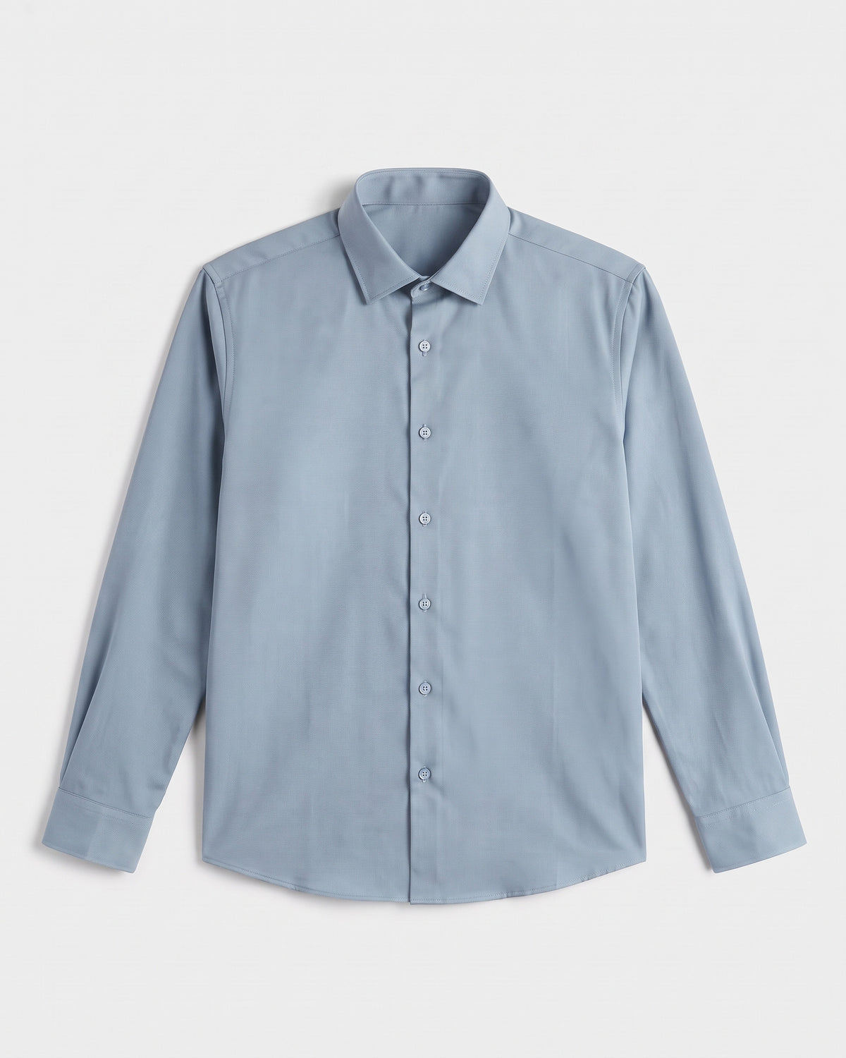 Fermo Non-Iron Stretch Long Sleeve Shirt - Grey