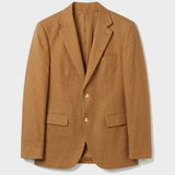 Linnen Blazer, Cognac view 3