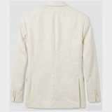 Linnen blazer, Naturel view 4
