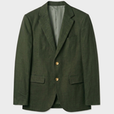 Leinenblazer, Oliv view 3
