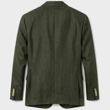 Leinenblazer, Oliv view 4