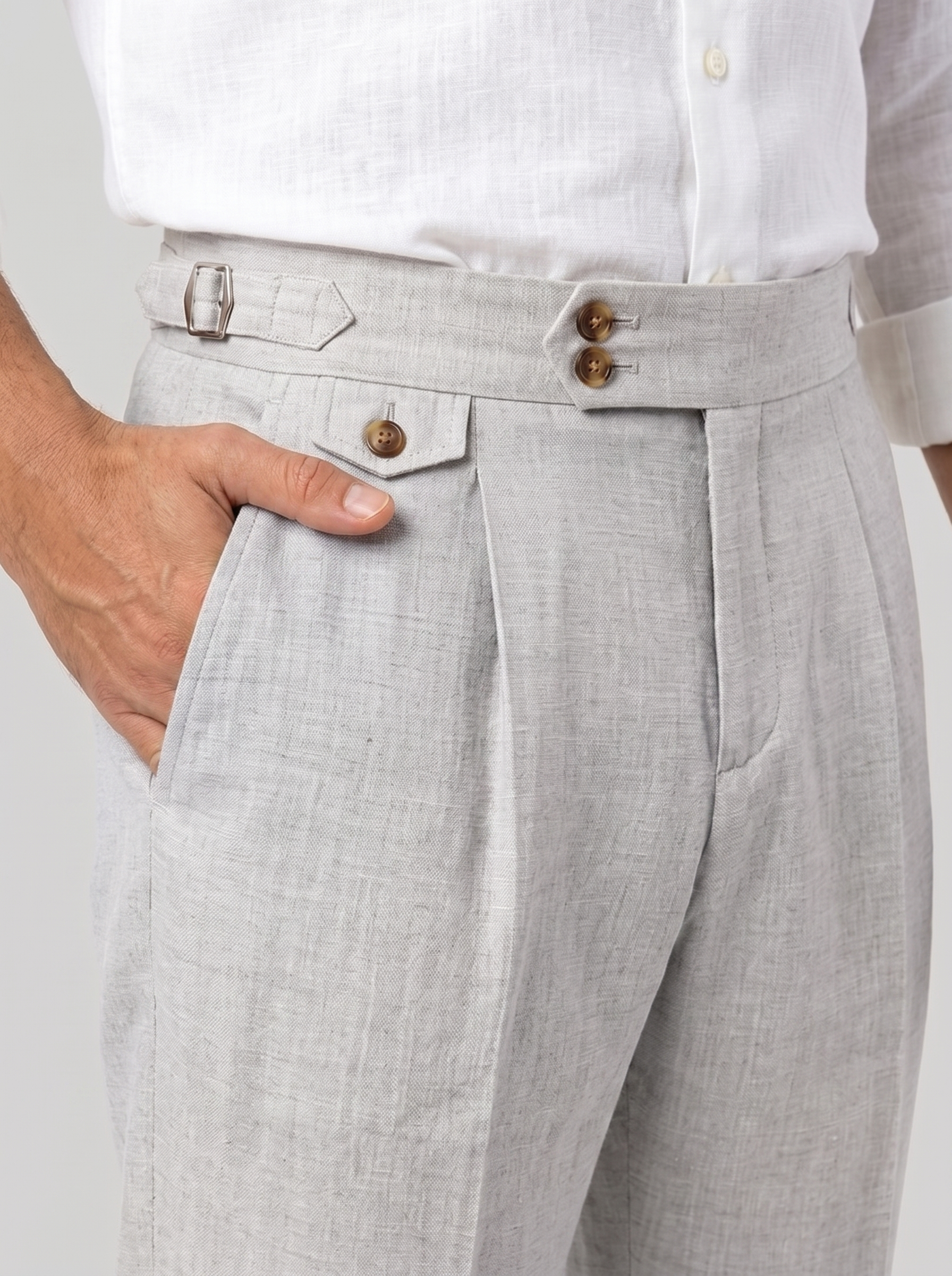 Gurkha Trousers, Light Grey