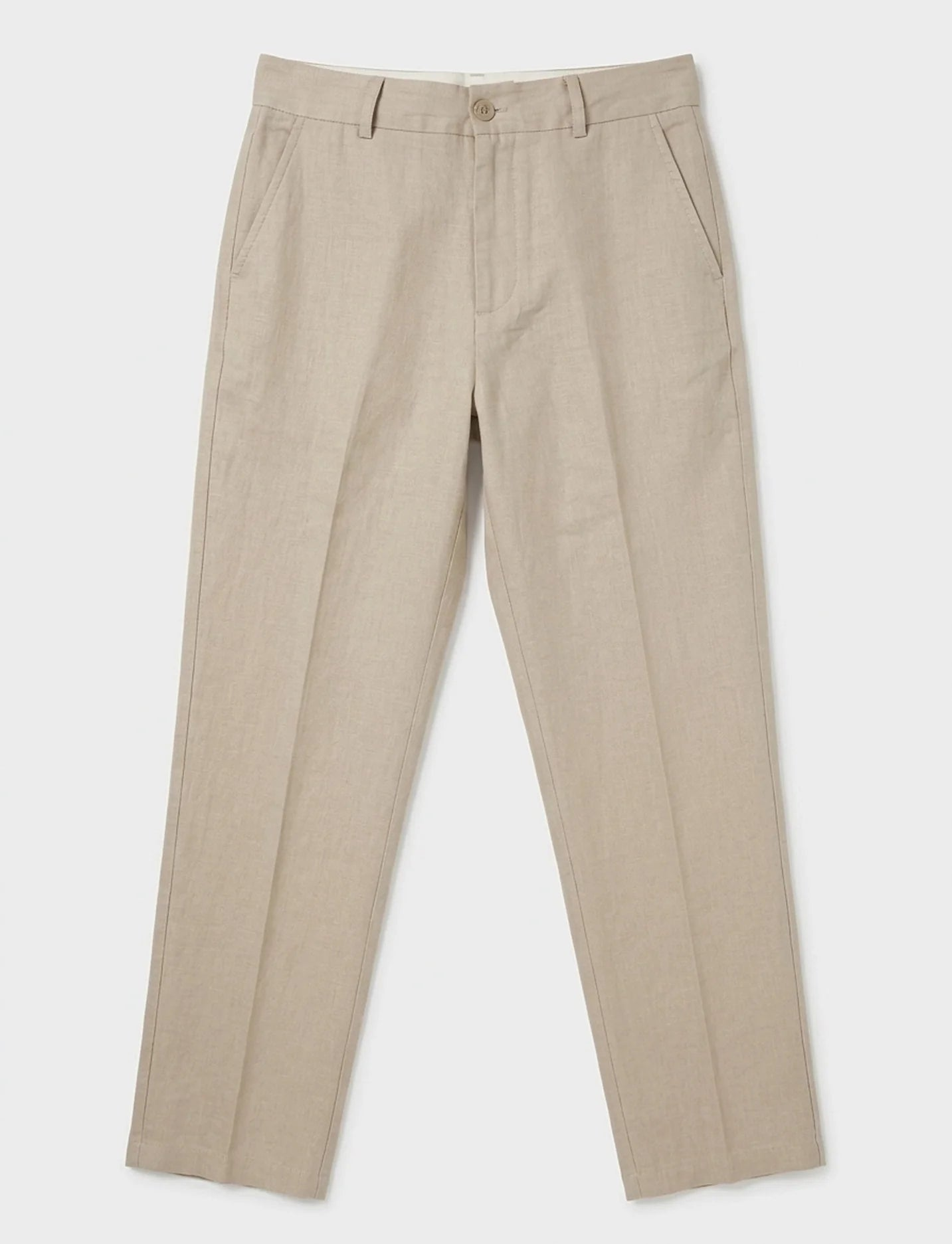Linen Trousers, Beige