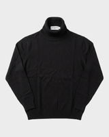 Milano Fine-Gauge Knit Turtleneck - Black view 4