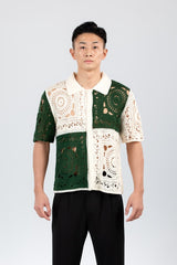 Mosaic Verde Knit Shirt view 1