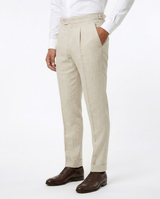 Linnen Broek met Plooien, Zand view 5