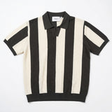 Carbone Striped Knit Polo view 3