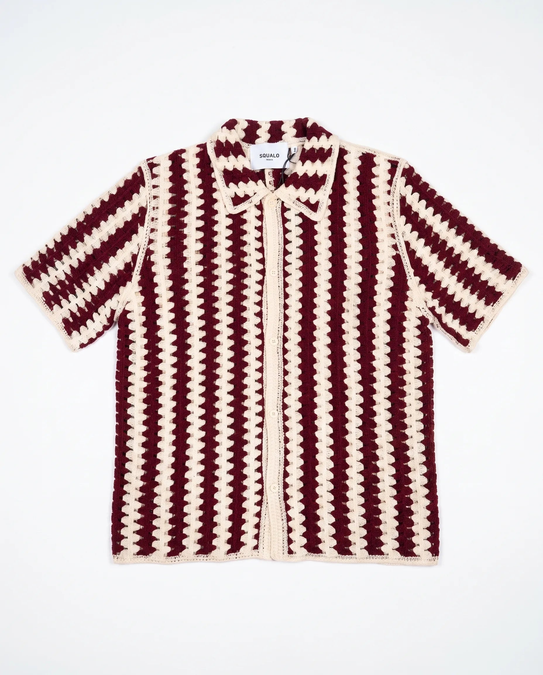 Amalfi Striped Crochet Shirt