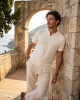 Ribbed Knit Tee - Cream view 3